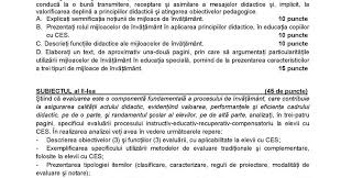 Barem de corectare.titularizarea 2021 sau proba scrisă a concursului național de ocupare a posturilor didactice de anul acesta, va avea loc miercuri,. Subiecte Variante Si Rezolvari Pentru Examene Nationale 2021 Subiect Model Psihopedagogie Speciala Titularizare 2012