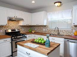 Check spelling or type a new query. White Kitchen And Island With Butcher Block Countertops Hgtv