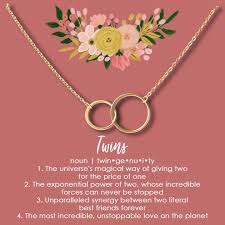 Birthday Gifts For Twin Adults Twins Necklace Multiple Styles In 2020 Sister Gifts Twins Gift Birthday Gifts For Sister