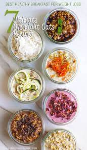 Seven Chia Overnight Oats Recipes Green Smoothie Gourmet Recipe Healthy Food Delivery Healthy Breakfast Healthy Dinner Recipes