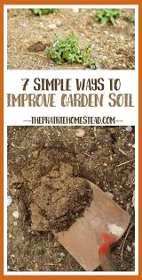 Good soil is the first step to a great garden. 7 Simple Ways To Improve Garden Soil Garden Soil Improvement Garden Soil Preparation Ho Garden Soil Garden Soil Preparation Organic Vegetable Garden
