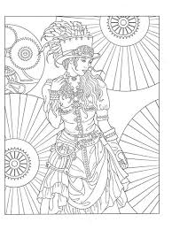 Coloring page for adults, or black and white ornamental background. Steampunk Coloring Book Shefalitayal