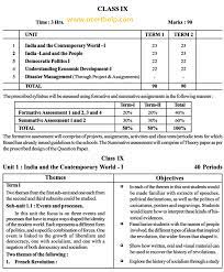 Students can download cbse 10th syllabus 2021 pdfs for math, sst, science and all other subjects. Cbse Syllabus For Class 9 Social Science Sa 1 And Sa 2 Pushpender86 S Blog
