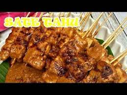 Cara Membuat Sate Tahu Youtube Food Satay Sate