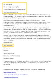The candidate has clearly included the job title and reference in the letter's subject line. Best Cover Letter Examples For Graphic Designers Vectornator Blog