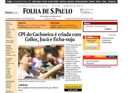 É proibida a reprodução do conteúdo desta página em qualquer meio de comunicação, eletrônico ou impresso, sem autorização escrita da folhapress. Folha De Sao Paulo Dilma Presidente