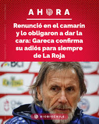 Ricardo Gareca puso fin este martes a su vínculo con La Roja tras caer ante  Bolivia (2-0), resultado que sepultó la ilusión de Chile para clasificar al  Mundial 2026. Fue así que