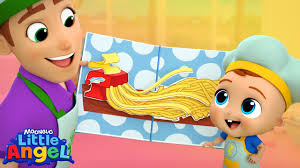 Pasta Song 🍝 Little Angel Kids Songs & Nursery Rhymes
