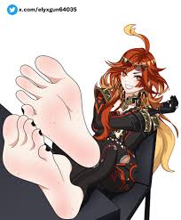 Elyxgun 🔞 (COMMISSIONS OPEN) على X: Commission for @PyroTH2000 Mavuika  showing her feet 👣 Mavuika GenshinImpact マーヴィカ 原神 Natlan feet nsfw  rule34 hentai t.coti5ehvpXix  X