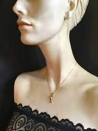 14k GOLD MICHAEL ANTHONY GOLF BAG/CLUBS PENDANT CHAIN NECKLACE SIGN MA 2.9  g