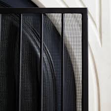 Outdoor fire experts, fire bowls, fire pits, fireplaces. Parallel Lines Metal Fireplace Screen Black