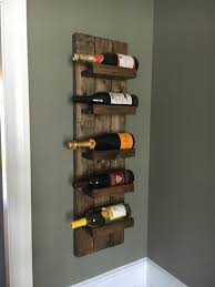 Rustic Wine Rack Spice Rack Wall Mounted Wine Bottle Holder Etsy Wooden Wine Rack Hanging Wine Rack Wine Rack Wall