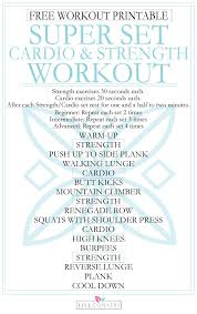Super Set Cardio And Strength Workout Jill Conyers Strength Workout Cardio Endurance Workout