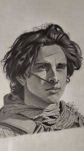 Drawing Timothée Chalamet as Paul Atreides in Dune: Part Two