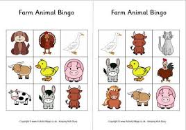 Animal Printable Bingo Cards For Kids Farm Animal Bingo Cards Animales En Ingles Unidad Didactica Infantil Animales De La Granja