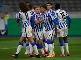 Hertha bsc berlin was a founding club of the dfb (deutscher fußball bund or german football association) in leipzig in 1900. Hertha Berlin Down Freiburg To Climb Out Of Relegation Places Football News Times Of India