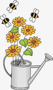 النحلة زهرة الكرتون المواد Doodle Pictures Cartoon Flowers Cartoon Clip Art