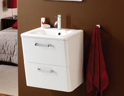 space saving wall hung white bathroom