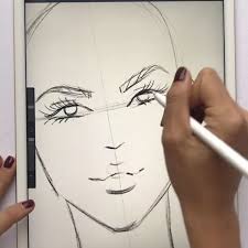 Click on the symmetry option and choose whether you want vertical, horizontal, quadrant, or radial symmetry. The App Is Procreate How To Draw Fashion Faces Loving The New Pr Digital Fashion Illustration Fashion Illustration Face Fashion Illustration Tutorial