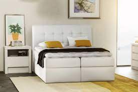 • 100 x 200 cm. Boxspringbett Schlafzimmerbett Turin Kunstleder Weiss 160x200 Cm Kaufen Bei Sylwia Lesniewska Fun Mobel