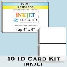 Find size of identification card on topsearch.co. Amazon Com 10 Teslin Id Card Kit 1 Up Inkjet Teslin Sheets Butterfly Pouches Without Magnetic Stripes Makes 10 Credit Card Size Pvc Like Id Cards Identification Badges Office Products