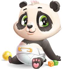 Baby Panda Vector Cartoon Character 112 Poses Graphicmama Baby Cartoon Characters Cute Panda Cartoon Panda Illustration