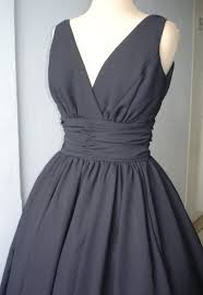 A Very Elegant 50s Style Cocktail Dress Classic Design In Black Chiffon Can Be Customized Like Many Ot Classic Cocktail Dress 50s Fashion 50s Fashion Dresses