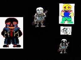 #undertale #sans #error sans #ink sans #tbh this could be taken both ways (ink @ error and vice versa) #but yeh this is how it is #frenemies #utmv #dun worry my next post will hopefully be skeletober #spooky faced ink is adorbs #it's be creative. Error Sans Teams Up With Ink Sans Tynker