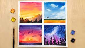 Maybe you would like to learn more about one of these? 4 Type Of Landscape Paintings Watercolor Landscape Painting For Beginners Watercolor Painting Youtube