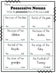 First grade kids start to put words together, both in print and on the computer. 20 1st Grade Possessive Nouns Ideas Possessive Nouns Possessives Nouns