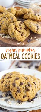 Pumpkin Oatmeal Cookies Recipe In 2020 Vegan Pumpkin Cookies Vegan Cookies Recipes Vegan Pumpkin Recipes