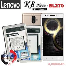 Lenovo K8 Note Battery BL270 4000mAh ...
