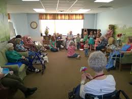Preschoolers visit Brookdale assisted living for Christmas