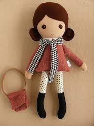 Maybe you would like to learn more about one of these? Reserved For Kelly Fabric Doll Rag Doll Brown Haired Girl In Red Tweed Dress And Polka Dotted Leggings Fabric Dolls Rag Doll Felt Dolls