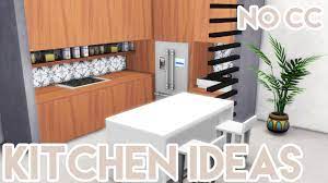 Older cc may need to be run through a sims 4 studio batch fix. The Sims 4 Kitchen Ideas No Cc Tutorial Youtube
