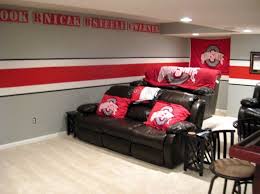 Buckeye Theater 1 Ohio State Rooms Ohio State Decor Ohio State Buckeyes Room