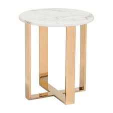 Atlas End Table Gold Marble End Tables End Tables Marble Side Tables