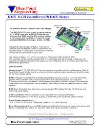 Dmx Encoder Board Blue Point Engineering Manualzz Com