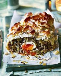 Mushroom And Leek Filo Pie Recipe Delicious Magazine Recipe Vegetarian Pie Vegetarian Pie Recipes Vegetarian Christmas Recipes