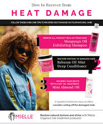 It is very difficult to avoid heat damage if you flat iron your hair regularly. Hair Care Tips How To Recover From Heat Damage Mielle