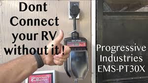 An rv surge protector offers an easy and affordable way to protect your rv and yourself. Rv Must Have Progressive Industries Ems Pt30x Portable Surge Protector Youtube