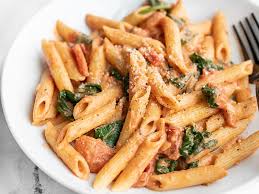 Homemade pasta saucethe starving chef. Creamy Tomato And Spinach Pasta With Video Budget Bytes