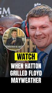 When Ricky Hatton grilled Floyd Mayweather at their press conference 😂👏