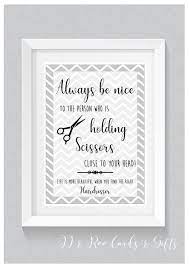 A4 Hairdresser Hairstylist Funny Quote Gift Print Scissors Etsy Funny Gift Quotes Hair Salon Decor Gift Quotes