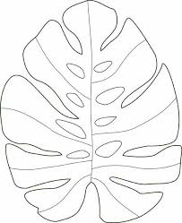 Monstera Leaf Template Leaf Template Hawaiian Quilts Crafts