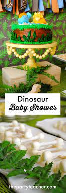 My Parties How To Plan A Dinosaur Baby Shower The Party Teacher