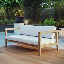 Maybe you would like to learn more about one of these? Bayport Outdoor Teak Sofa In Natural White By Modway Concepts Furniture