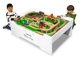 Melissa Doug Train Table Wooden Train Table Play Table Activity Table