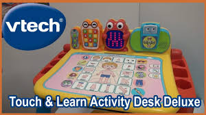Vtech Touch And Learn Activity Desk Deluxe Toddler And Preschool Desk Preschool Desk Learning Activities Activities