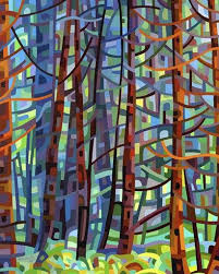 Mandy Budan In A Pine Forest Forest Art Abstract Landscape Painting Posters Art Prints